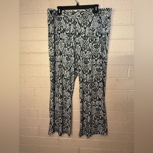 IMAN Black and White Wide Leg Pants